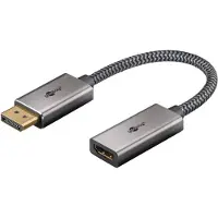 Goobay Plus DisplayPort - HDMI adapter | 4K 60Hz | 0,20 meter