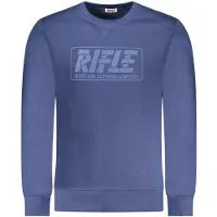 Rifle Blauw Katoenen Heren Sweatshirt