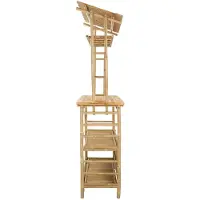 vidaXL Buiten Bartafel Naturel 110 x 50 x 210 cm Bamboe