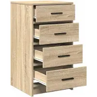 vidaXL Dressoir Sonoma eiken 40 x 41 x 75 cm Bewerkt hout