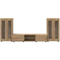 vidaXL Tv-meubelset FLORIN 3 st 150 x 39 x 30 cm Artisanaal eiken