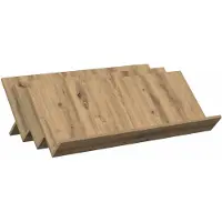 vidaXL Tijdschriftenrek Artisan Eiken 90 x 53 x 28,5 cm Bewerkt hout