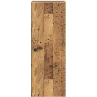 vidaXL - Wandkast - 33 - x - 34,5 - x - 90 - cm - Bewerkt - hout - Oud - hout