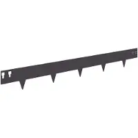 vidaXL Grasziering, 50 stuks, 100 x 12 cm, staal, zwart