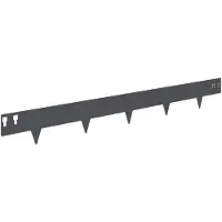 vidaXL Grasmaaiersierrand 10 stuks, 100 x 12 cm, staal, antraciet