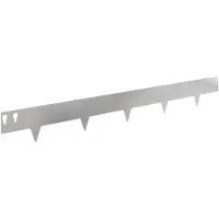 vidaXL Grasmaaiersierrand 50 stuks, 100 x 12 cm, roestvrij staal, zilver