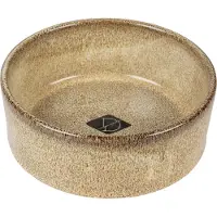 D&D Home Jasper Voerbak - Keramieken Hondenvoerbak en Drinkbak - Anti-kras Noppen - Ø16,8cm - Zand