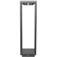 Zafferano 2,2 W donkergrijze LED-zonnelantaarn voor buiten met batterij IP54