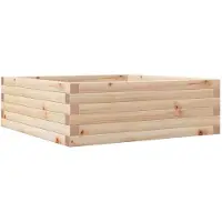 vidaXL Plantenbak 70x70x23 cm massief grenenhout