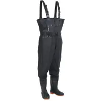 vidaXL Waadpak met laarzen en riem maat 44 zwart