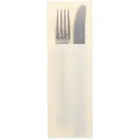 Papstar 8x 50 Servetten DAILY Collection 48 cm x 30 cm champagne met bestekvouw