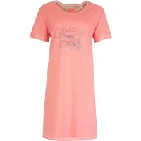 Irresistible Dames Nachthemd - Slaapkleed - Katoen - Roze - Maat L