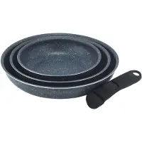 Russell Hobbs Nightfall Stone Pannenset - 20/24/28cm Koekenpannen