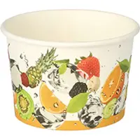 Papstar 10x 50 IJsbekers karton 125 ml Ø 75 cm · 48 cm Fruit