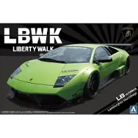 Aoshima Modelbouwpakket Auto - 05994 LB-Works Lamborghini Murcielago Ver. 2 - Liberty Walk Series No. 22 Plastic - 1:24 - Modelbouw
