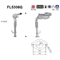 As FL5306Q Roetfilter (DPF)