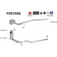 As FD5155Q Roetfilter (DPF)