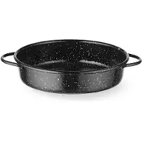 Super Merchant Braadpan - geemailleerd koolstofstaal - 20 cm x 4,5 cm - zwart - braden en serveren