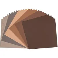 Vaessen creative Cardstock - Bruin - 30,5 x 30,5 cm - 24 vellen - Textuur - 216 g