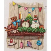 Panna BORDUURPAKKET THE MANTEL - - telpatroon on zelf te borduren