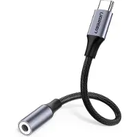 UGREEN 30632, Zwart, USB-C, 3,5 mm, Mannelijk, Vrouwelijk