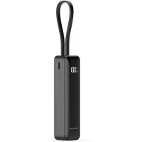 Rixus RXPB03B Digital Display Powerbank 5000mAh With USB-C Cable Built-in Black