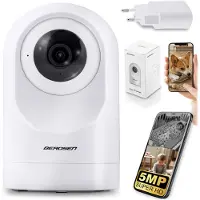 Berdsen BD-941 Draaibare IP Wi-Fi camera, 5MP, met nachtzicht, wit