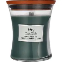 Woodwick Mint Leaves & Oak Medium Hourglass Candle 0