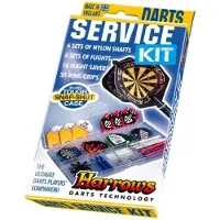 Harrows -Darts Service Kit - 6 sets shafts - 6 sets flights- 16 fligth savers - 30 ring grips