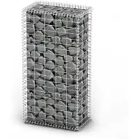 vidaXL Schanskorf met deksels 100x50x30 cm gegalvaniseerd draad