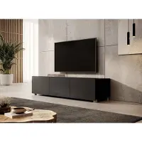 Meubella TV-Meubel Calabas mat zwart 150 cm hangend