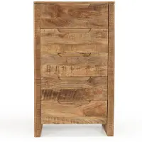 Benoa Ladekast met 5 Laden Sophie mangohout - 60x40x100 cm - Naturel