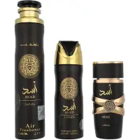 Lattafa Latafa Asad Giftset 600 ml - Edp Spray 100ml/Deo Spray 200ml/Air Freshener 300ml
