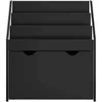 vidaXL Kinderrek zwart, 60 x 29,5 x 69 cm, van houtvezel