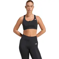 Adidas Sport bh 'Optimé Essentials Workout Zip-Front Medium Support' zwart / wit