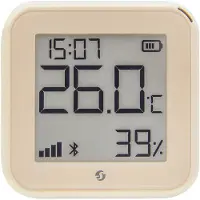 Shelly H&T Gen. 3 Temperatuur- en vochtigheidssensor - Temperatuur- en vochtigheidssensor met wifi en Bluetooth - in de kleur "Mocha".