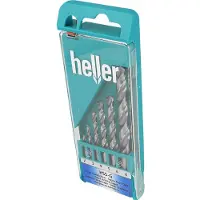 Heller 17731 3 HSS Metaal-spiraalboorset 6-delig 2 mm, 3 mm, 4 mm, 5 mm, 6 mm, 8 mm Gezamenlijke lengte 26 mm Rollenwals DIN 338 Cilinderschacht 1 set(s)