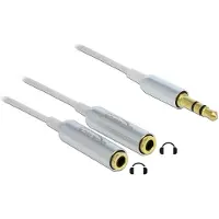 DeLOCK Jack splitter - Stereo 3,5 mm stekker naar 2x Stereo 3,5 mm jack