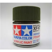 Tamiya Hobbyverf Acrylverf - XF-67 NATO Green - Matt - Acryl - 23ml Verf potje - 23 ml