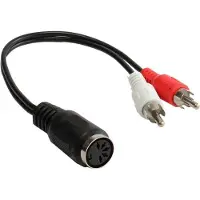 GOOD CONNECTIONS AD-2CS5B Audio-Kabel 0,2 m 2 x RCA DIN (5-pin) Schwarz