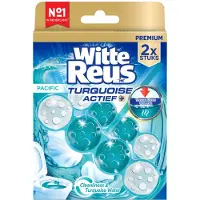 Witte Reus Toiletblok Turquoise Actief 2 Stuks