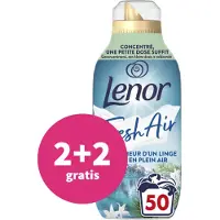 Lenor 2+2 gratis: Wasverzachter Fresh Air Noorderlicht 50 Wasbeurten 700 ml