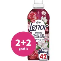 Lenor 2+2 gratis: Wasverzachter Jasmijn en Rose de Mai 42 Wasbeurten 882 ml