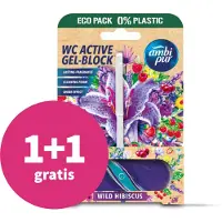 Ambi Pur 1+1 gratis: Toiletblok Wild Hibiscus