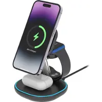 Deltaco QI-1049, Interne, USB, Draadloze oplader, Zwart