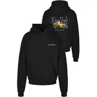 Mister tee Sweatshirt 'NY Taxi' geel / grijs / zwart / wit