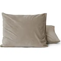 Sleeptime Taupe kussenslopen - velvet (Per 2 st)