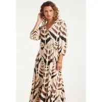 Smashed Lemon Maxi overslagjurk met grafische aztec print |