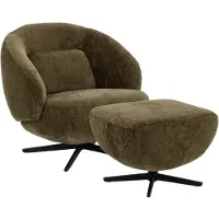 Goossens Fauteuil Saar - Stof - Groen