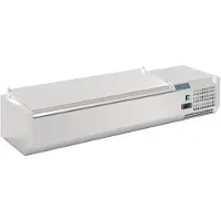 Polar Opzetkoelvitrine - 5x GN1/4 - RVS Deksel - G-Serie FA854 - Horeca & Professioneel